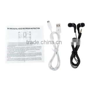 Support MP3 / WAV Mini Professional 8GB LCD Digital Voice Recorder thumbnail-5