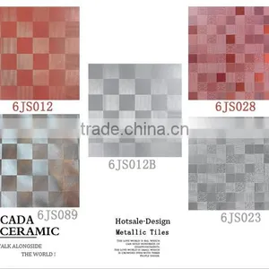 China Foshan 3d Good Sale Glazed Metal Metallic Ceramic Floor Tile 60x60 thumbnail-1
