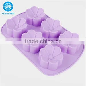 Silicon Flower Shapes Lotus Cake Mold thumbnail-1