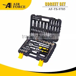 108pcs 1/4"&1/2"DR. CR-V Socket Wrench Set thumbnail-1