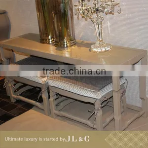 Luxury Neo-Classic Styling Wooden Table With Ottoman Used for Living Room AT09-02 Sofa Table-Furniture Made in China thumbnail-2