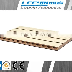 Wooden Acoustic Tongue and Groove Wall Panels for Soundproofing thumbnail-1