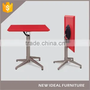 Wholesale Fashion Red Plastic ABS Square Folding Table, Coffee Table Table (NH895) thumbnail-1
