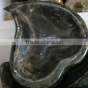 Charming Natural Labradorite Stone Heart Shape Ashtrays thumbnail-1