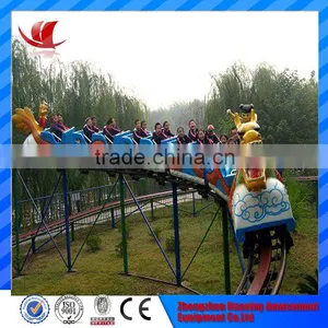 Manufacturer Direct Twist Roller Ride Mini Fairground Rides Small Roller Coaster for Sale thumbnail-3