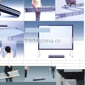 Hot Sale Indoor or Outdoor Commercial Movie Projector Screen Fast Fold Screen thumbnail-1