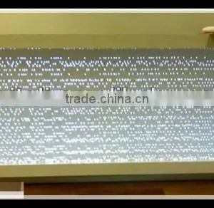 Office Reception Desk Translucent Backlit Diamond Counter thumbnail-1