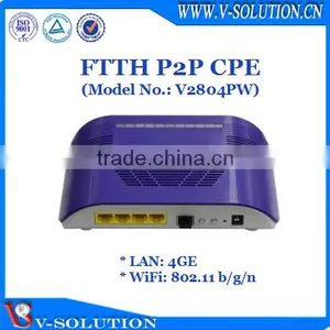 FTTH Solution Fiber Gigabit Uplink 4GEand WiFi Downlink P2P Optical Access CPE thumbnail-1
