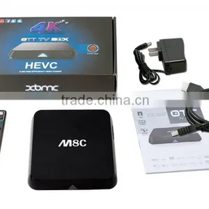 Quad Core Android TV Box M8c With Andriod 4.4 Amlogic S802 2.0Ghz 1GB 8GB Bluetooth m8 Ott tv Box thumbnail-1