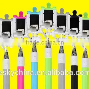 New Arrival Products for 2016 Best Selling Wireless Selfie Stick Monopod Handheld With Built-In Shutter Monopod Z07-5E Aluminum thumbnail-1