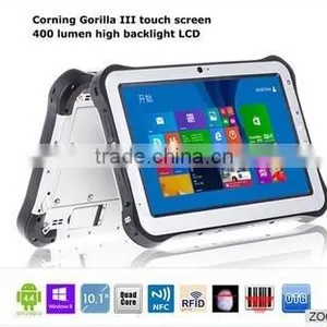 ST935 Fingerprint Reader Android/Windows10 Dual Boot Rugged Tablet RS232 Barcode Scanner NFC RFID IPS Tablet 10.1''touch Screen thumbnail-1