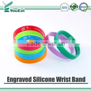 Engraved Silicone Rubber Wrist Bands thumbnail-1