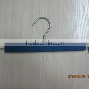Lotus Wood Hanger.wood Trousers Hanger Blue Colour With Big Clips Made in China,new Product thumbnail-1