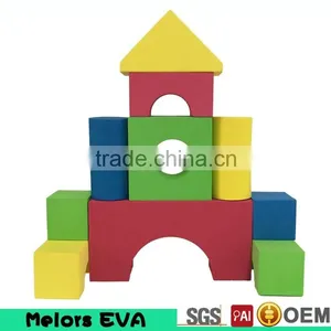 Melors Recycled Environmentally Safe & Quiet EVA Foam Big Color Foam Blocks/toy Building Bricks Supplier thumbnail-1