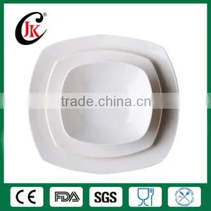 Wholesale Promotional Custom Cheap Bone China White Square Ceramic Dinner Set thumbnail-1