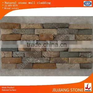 Pabbels Culture Stone for Exterior Wall Construction,colorful Cabbles Glued Together for Wall Cladding,natural Culture Stone ve thumbnail-1
