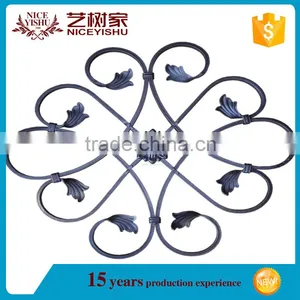 Cast & Forge Type Low Price Wrought Iron Rosettes Components, Fence, Gate Casting Components thumbnail-4