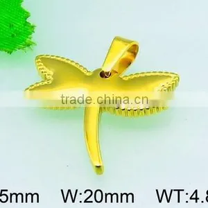 Dubai Yellow Gold Butterfly Pendant Custom Stainless Steel Pendant for Girls Kids Women thumbnail-1