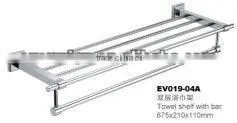 Brass+stainless Steel Double Towel Bars 019-04A thumbnail-1