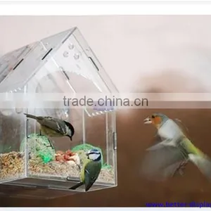 Clear Acrylic Window Hummingbird Feeder thumbnail-1