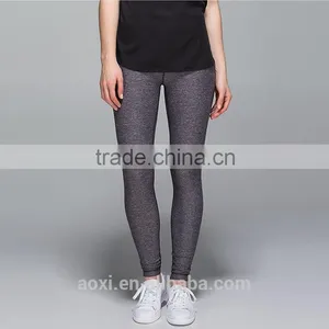 Oem Service Clothing Supplier Yarn Dyed Womens High Waist Supplex Yoga Pants thumbnail-3