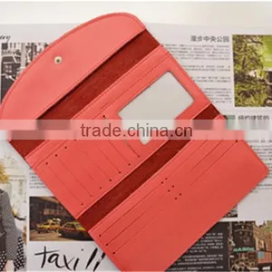 Top Sale Leather Long Card Holder Wallet New Customized Women Wallet 2016 thumbnail-3