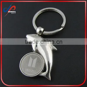 Fish Shaped Metal Bottle Opener Keychain Keyring Key Chain Ring thumbnail-1
