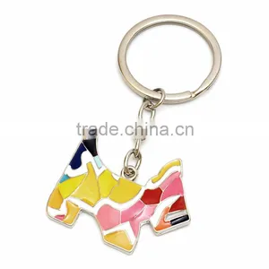 Promotional Customized Metal Shape Dog Keyring Ketchain Keyfob thumbnail-2