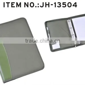 a4 Conference Folder With 2 Ring Binder / pu Leather Portfolio as Portfolio Folder / Leather File Folder thumbnail-1