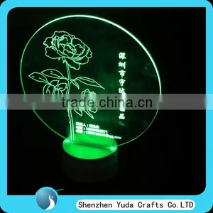 LED Acrylic Light Up Sign Desk Model Night Light Laser Engraving Acrylic Sign With LED thumbnail-2