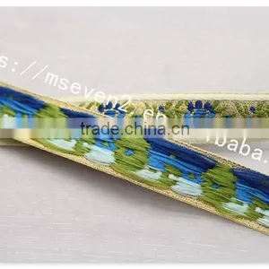 Fashion Design Flowers Jacquard 15mm Nylon Webbing Wholesale thumbnail-4
