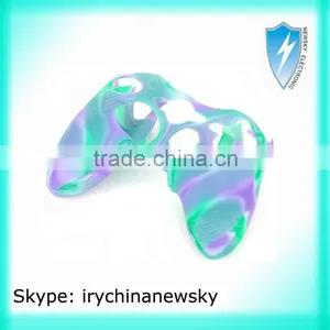 Stylish Colorful Silicone Case for Xbox 360 Controller - Green + Blue + Purple thumbnail-1