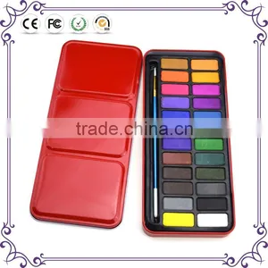Factory Wholesale 24colors Watercolor Paint Set Artist Painting Set for Children thumbnail-1