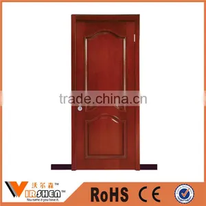 China Plain Solid Wood Doors Interior Simple Wood Door Design With Glass thumbnail-1