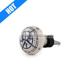 Color Glazed Hand Painted Cheap Ceramic Wine Stopper thumbnail-1