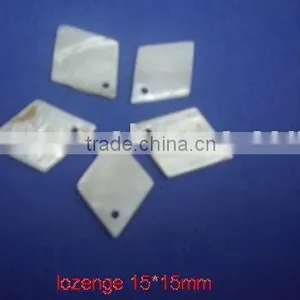 Rhombus Natural Freshwater Shell Cutting Piece Blank thumbnail-1