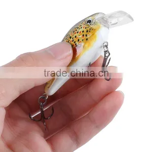 6pcs 6 Color Fishing Crankbait Hook Lure Bait Artificial Bait Sharp Fishing Hooks thumbnail-5