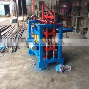 QT4-15 Cement Limestone Clay Slag Hollow Paver Brick Making Concrete Block Machinemanufacturers in India thumbnail-1