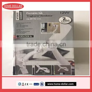 White Plastic Portable Fan thumbnail-1