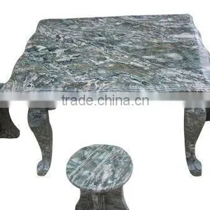 Green Garden Stone Table thumbnail-1