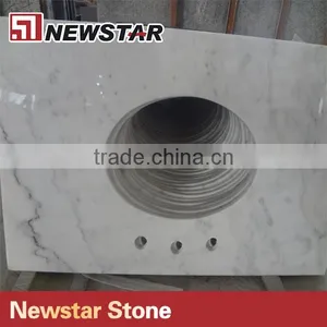 Polished Top Quality White Marble Countertop Bianco Carrara Marble thumbnail-3