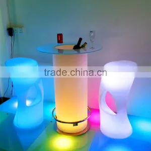 HUAJUN Hot Sales LED Bar Furniture/ PE Material / Waterproof LED Bar Table thumbnail-2