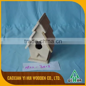 Decor Wooden Bird House Feeder Model thumbnail-4
