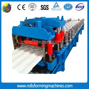 Villa Glazed Roof Tile Roll Forming Machine| Step Roof Glazed Tile Roll Forming Machine thumbnail-1