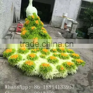 Garden Decorative Artificial Topiary Topiary Frame Peacock thumbnail-1