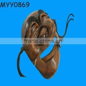 Japanese Style Grandpa Resin Mask With Strap thumbnail-1