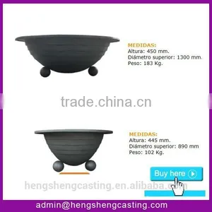 Garden Supplier Cast Iron Garden Planter Metal Flower Pot thumbnail-1