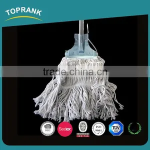 Toprank Super Cheap Safe 360 Twist Cotton Floor Cleaning Stick Mops Floor Cleaning Sweep Cotton Mop Head With Steel Handle thumbnail-1