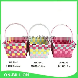 Plastic PP Material Colorful Wholesale Easter Baskets thumbnail-3