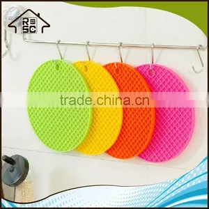 Heat Resistant Mat Pot Holder Silicone Mat Multi-purpose Round Mat thumbnail-2